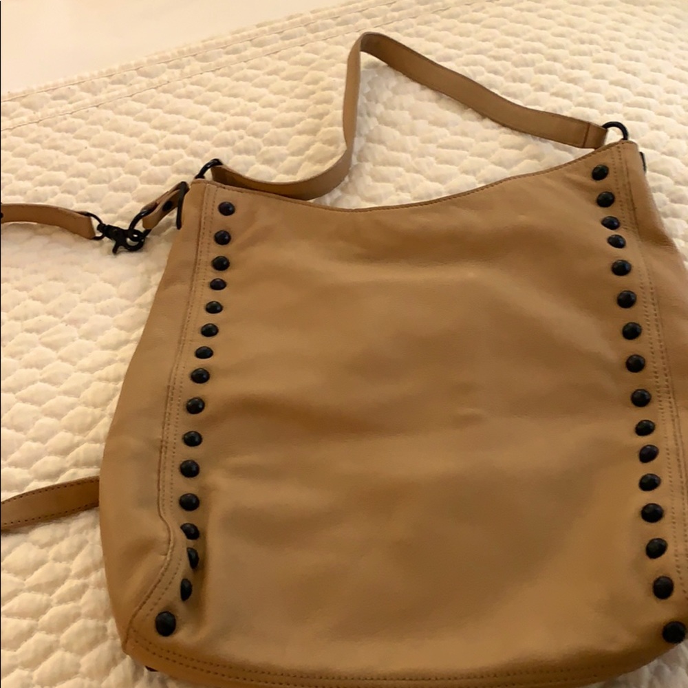 Loeffler Randall beige pocketbook.